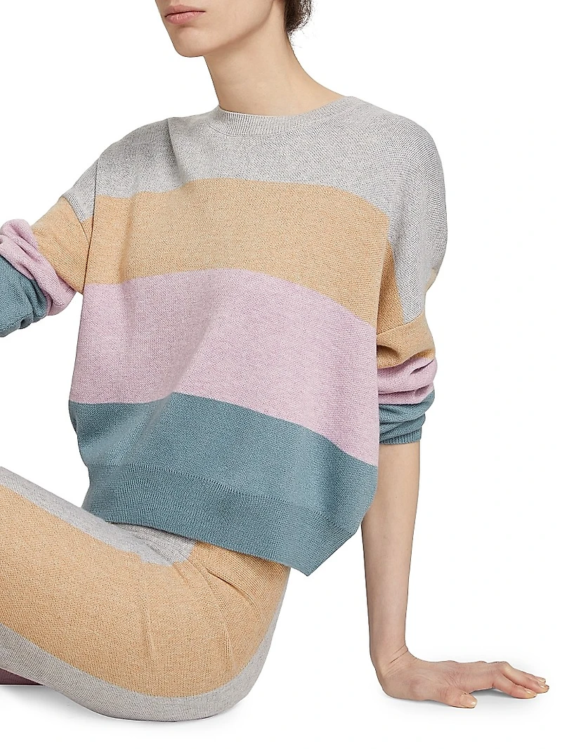 Colorblock Crewneck Sweater