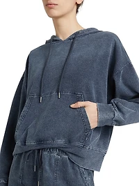 Cotton-Blend Long-Sleeve Hoodie