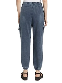 Cotton-Blend Cargo Sweatpants