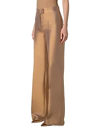 Fior Metallic Straight Trousers