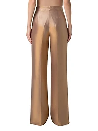 Fior Metallic Straight Trousers
