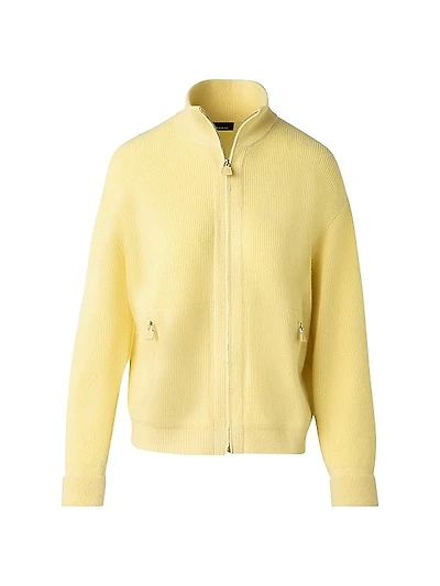 Rib-Knit Cashmere Cardigan