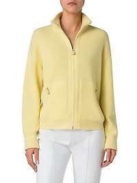 Rib-Knit Cashmere Cardigan