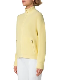 Rib-Knit Cashmere Cardigan