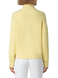 Rib-Knit Cashmere Cardigan