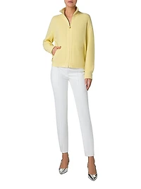 Rib-Knit Cashmere Cardigan
