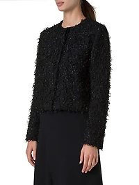 Bea Embellished Bouclé Crop Jacket