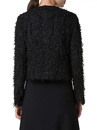 Bea Embellished Bouclé Crop Jacket