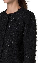 Bea Embellished Bouclé Crop Jacket