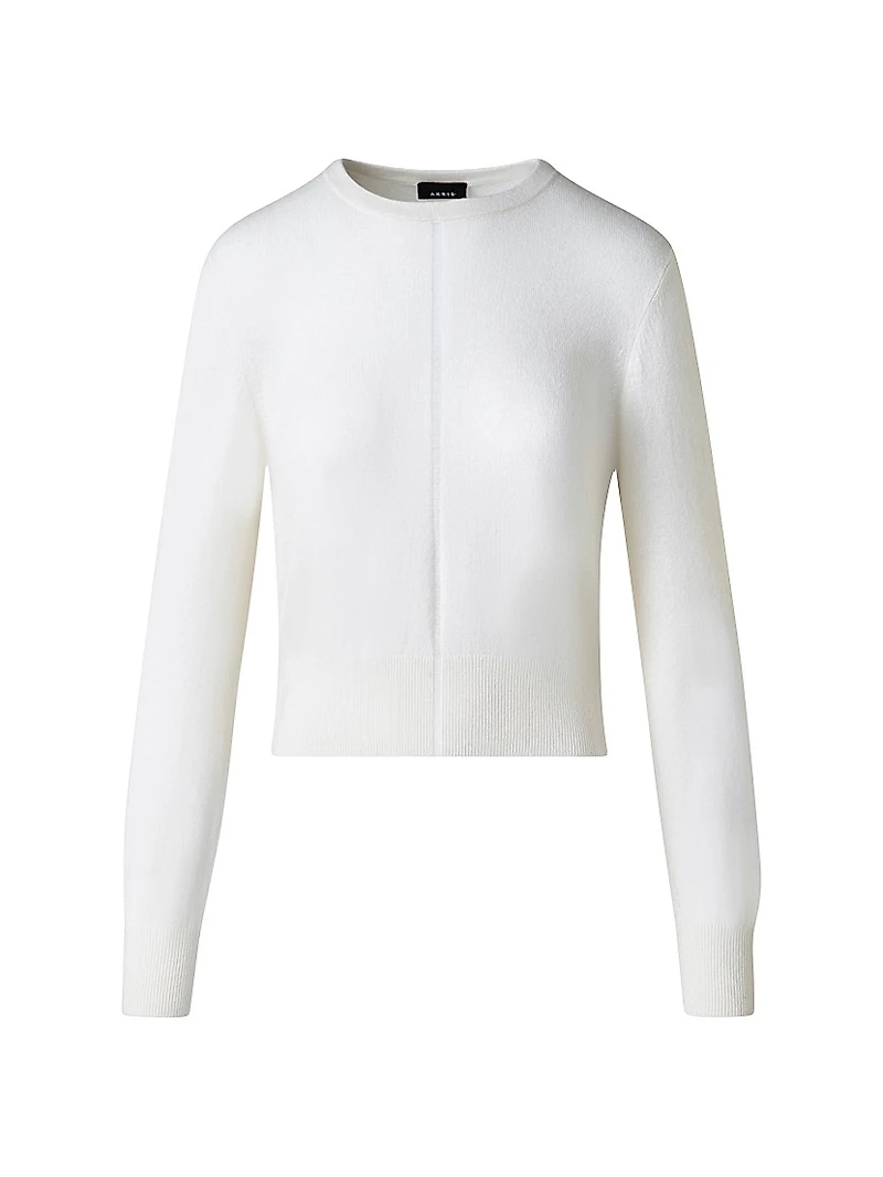 Striped Cashmere Crewneck Sweater