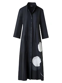 Dandelion Cotton Button-Front Midi-Dress