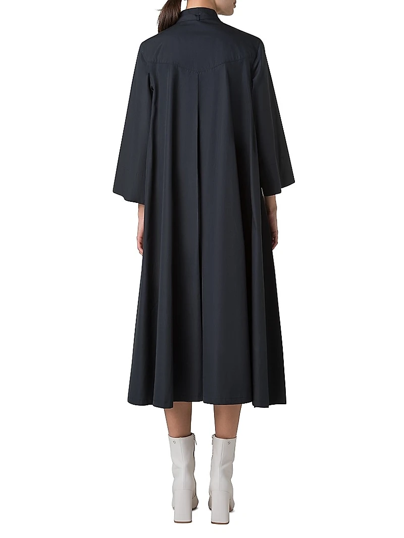 Dandelion Cotton Button-Front Midi-Dress