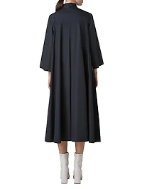 Dandelion Cotton Button-Front Midi-Dress