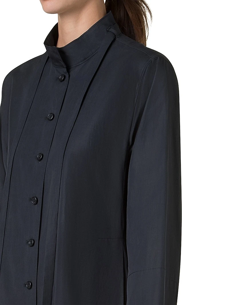 Dandelion Cotton Button-Front Midi-Dress