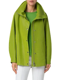 Palina Silk Concealed-Hood Parka