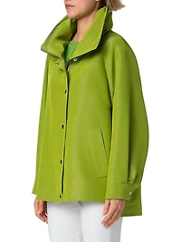 Palina Silk Concealed-Hood Parka