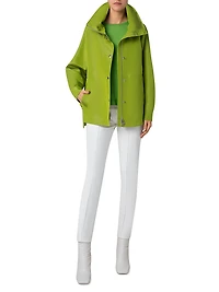 Palina Silk Concealed-Hood Parka