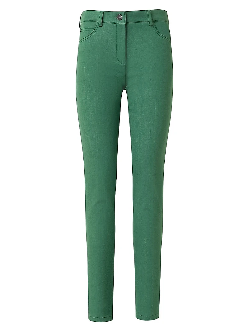 Magda Stretch-Denim Mid-Rise Slim-Leg Jeans