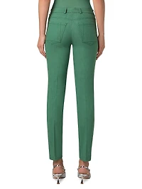 Magda Stretch-Denim Mid-Rise Slim-Leg Jeans