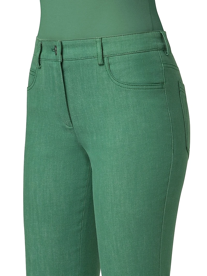 Magda Stretch-Denim Mid-Rise Slim-Leg Jeans
