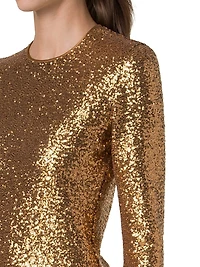 Sequined Jersey Top