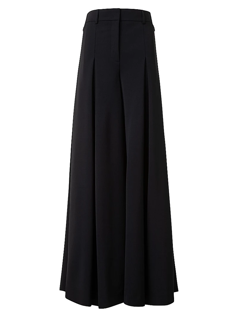 Fiorello Stretch-Wool Extra-Wide Pants