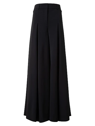 Fiorello Stretch-Wool Extra-Wide Pants