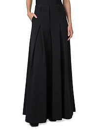 Fiorello Stretch-Wool Extra-Wide Pants