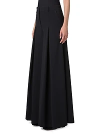 Fiorello Stretch-Wool Extra-Wide Pants
