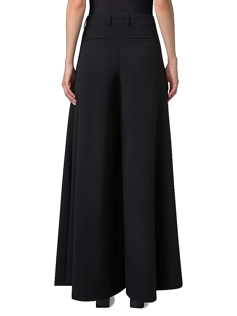 Fiorello Stretch-Wool Extra-Wide Pants