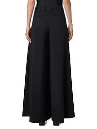 Fiorello Stretch-Wool Extra-Wide Pants