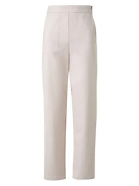 Flynn Cropped High-Rise Tapered-Leg Pants