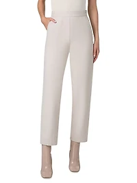 Flynn Cropped High-Rise Tapered-Leg Pants