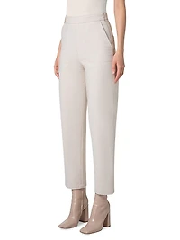 Flynn Cropped High-Rise Tapered-Leg Pants
