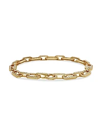 Pavé Chain Bracelet 18K Yellow Gold