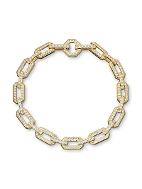 Pavé Chain Bracelet 18K Yellow Gold