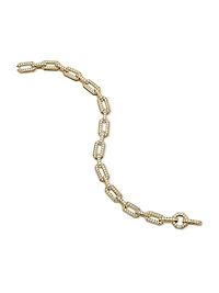 Pavé Chain Bracelet 18K Yellow Gold