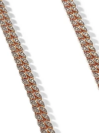 Curb Chain Necklace in 18K Rose Gold
