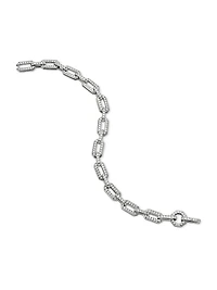 Pavé Chain Bracelet 18K White Gold