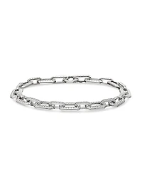 Pavé Chain Bracelet 18K White Gold