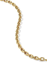 Deco Chain Link Bracelet in 18K Yellow Gold, 6.5MM