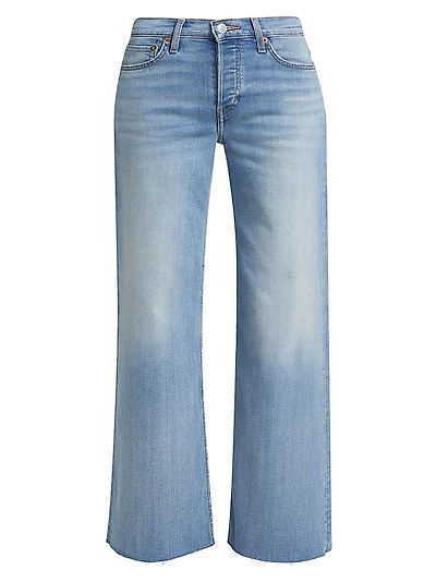 Crop Wide-Leg Mid-Rise Jeans