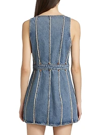 Fray Denim Minidress