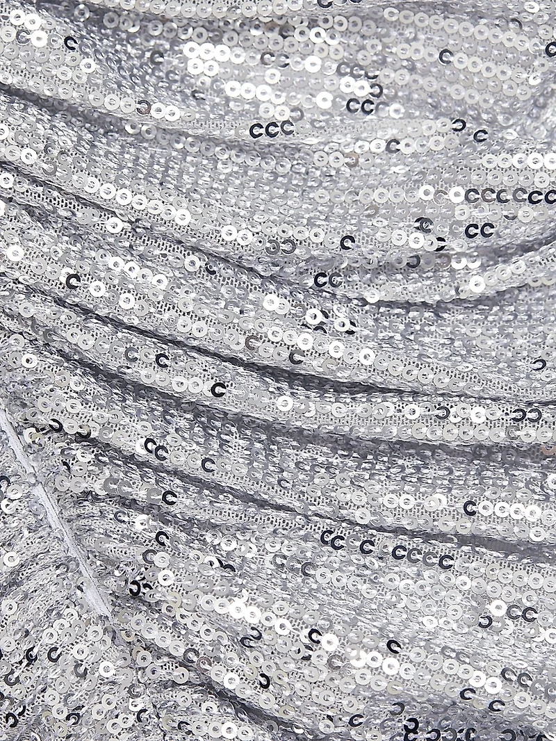 Sequined Chain-Strap Minidress