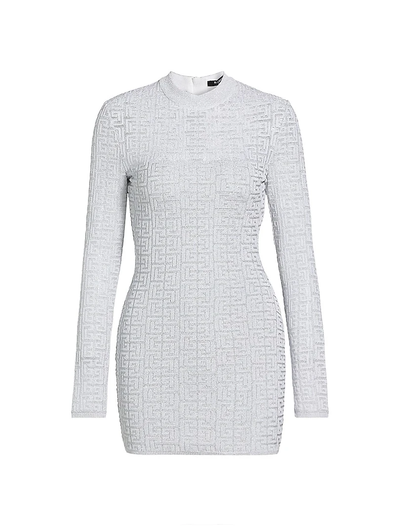 Glittered Monogram Minidress