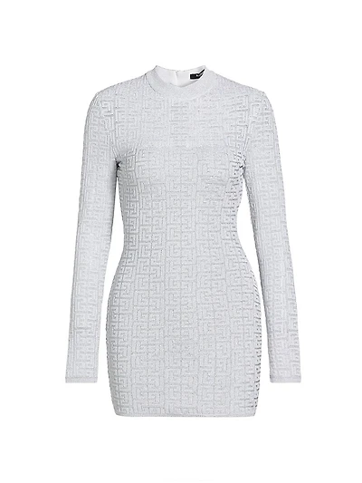 Glittered Monogram Minidress