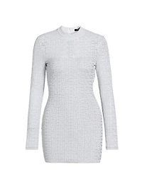 Glittered Monogram Minidress