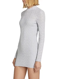 Glittered Monogram Minidress