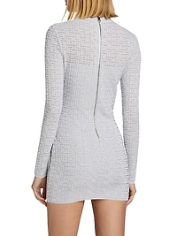 Glittered Monogram Minidress