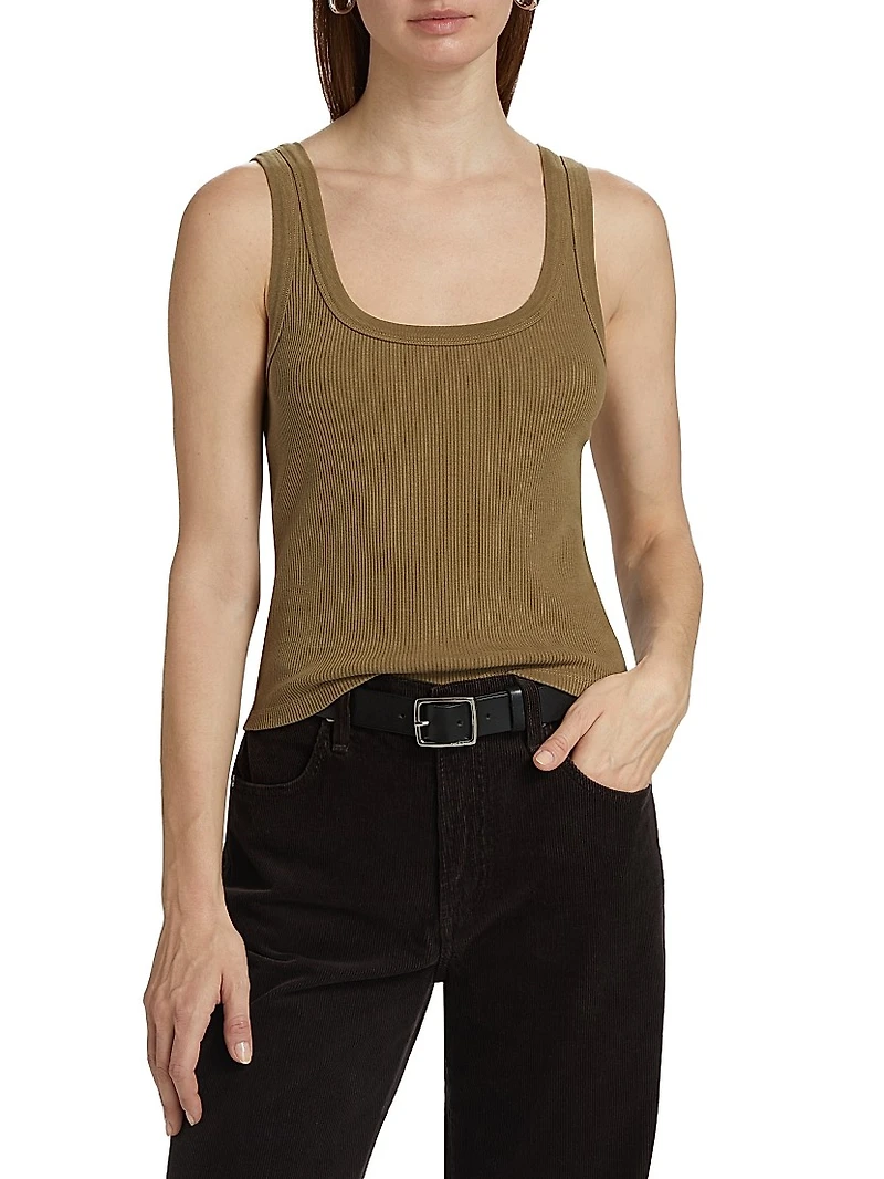 Faye Stretch-Cotton Tank